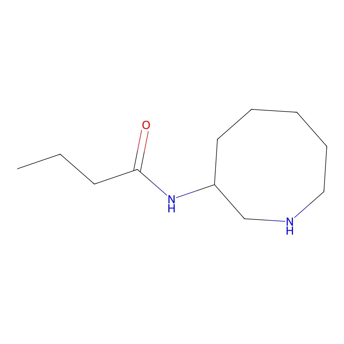 N-(Azocan-3-yl)butanamide molecular structure, CAS 2059994-20-4