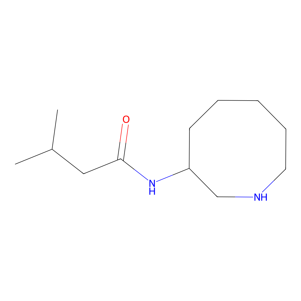 N-(Azocan-3-yl)-3-methylbutanamide molecular structure, CAS 2059994-22-6