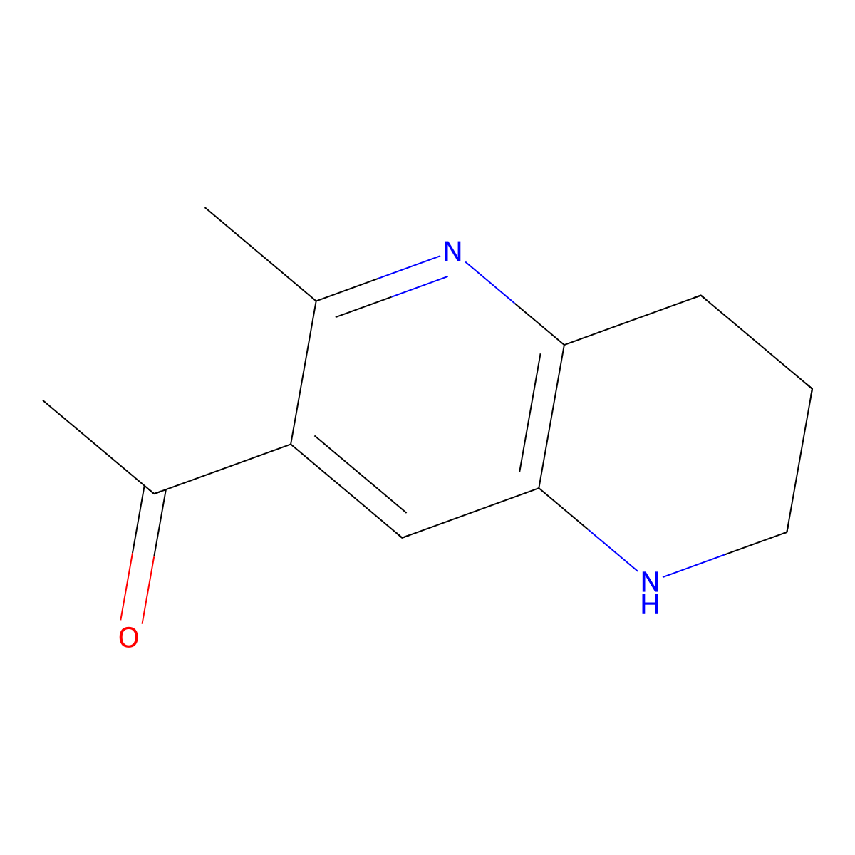 1-(2-Methyl-5,6,7,8-tetrahydro-1,5-naphthyridin-3-yl)ethan-1-one molecular structure, CAS 2059994-23-7