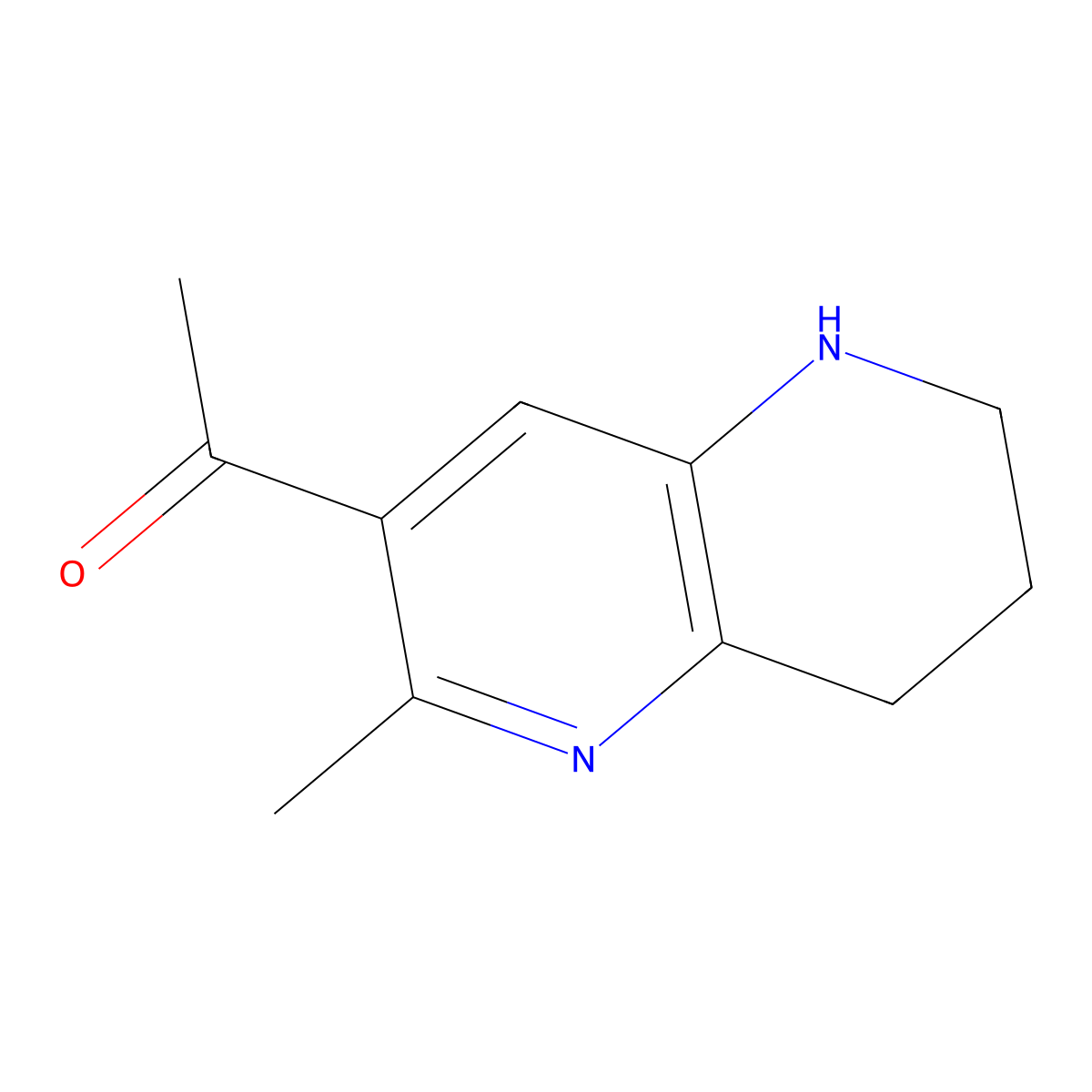 1-(2-Methyl-5,6,7,8-tetrahydro-1,5-naphthyridin-3-yl)ethan-1-one molecular structure, CAS 2059994-23-7
