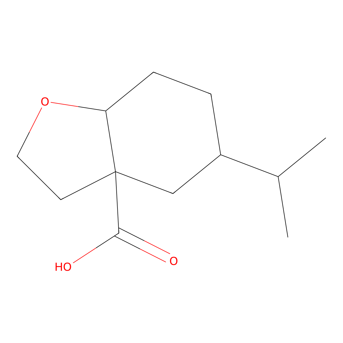 5-(Propan-2-yl)-octahydro-1-benzofuran-3a-carboxylic acid molecular structure, CAS 2059994-31-7