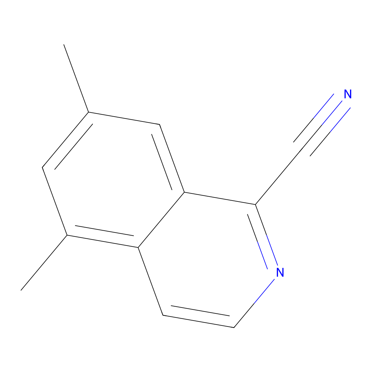 5,7-Dimethylisoquinoline-1-carbonitrile molecular structure, CAS 2059994-63-5