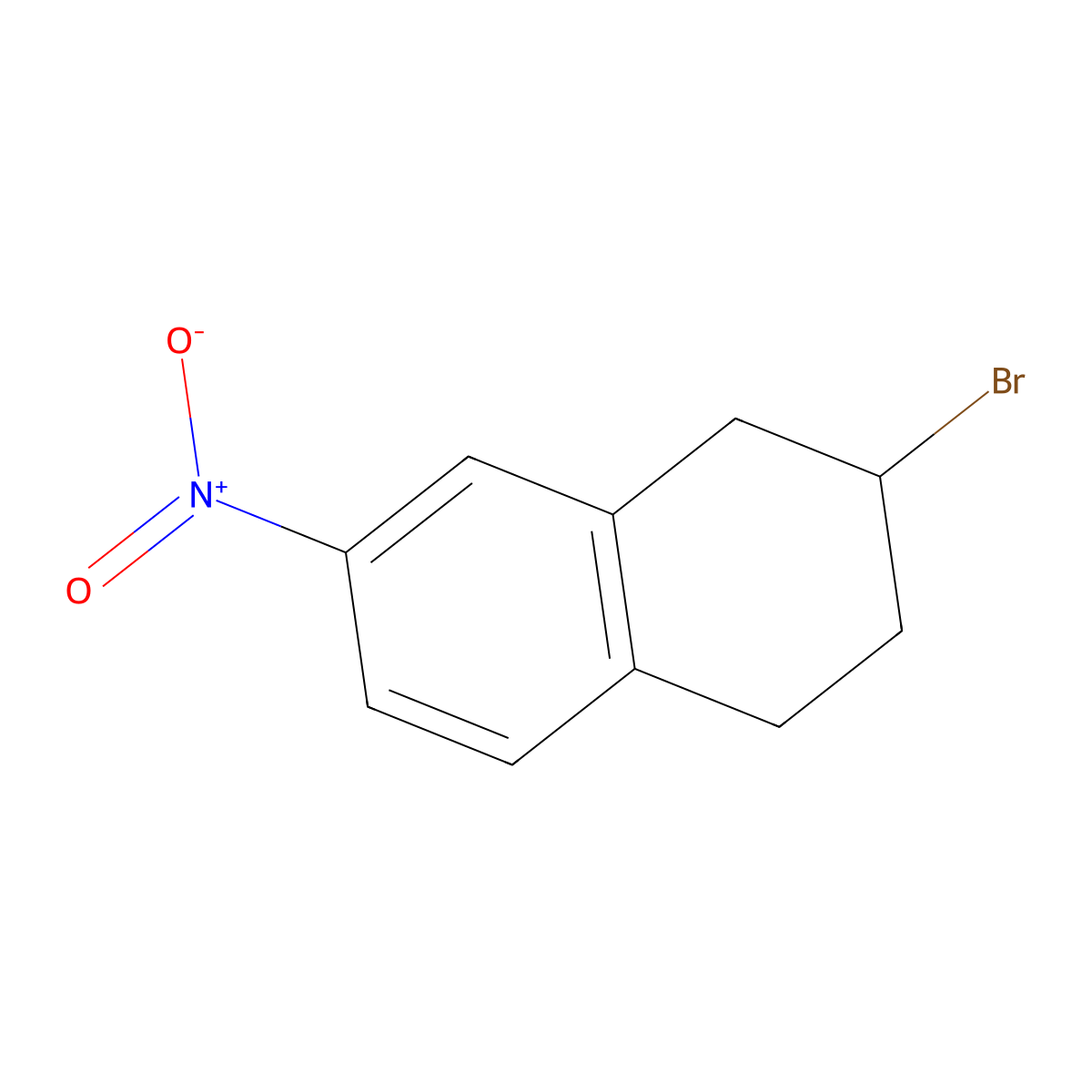 2-Bromo-7-nitro-1,2,3,4-tetrahydronaphthalene molecular structure, CAS 2059994-65-7