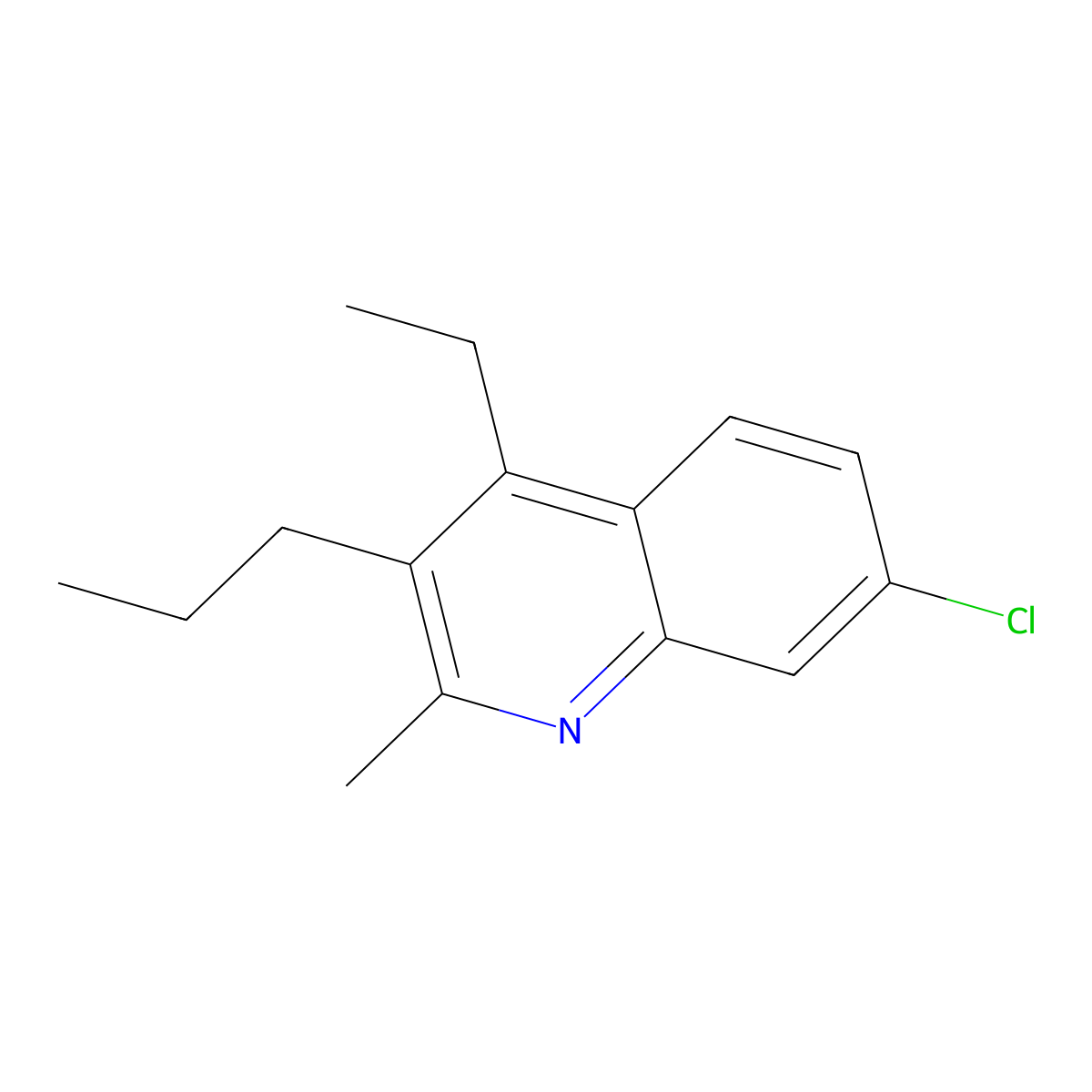 7-Chloro-4-ethyl-2-methyl-3-propylquinoline molecular structure, CAS 2059994-84-0