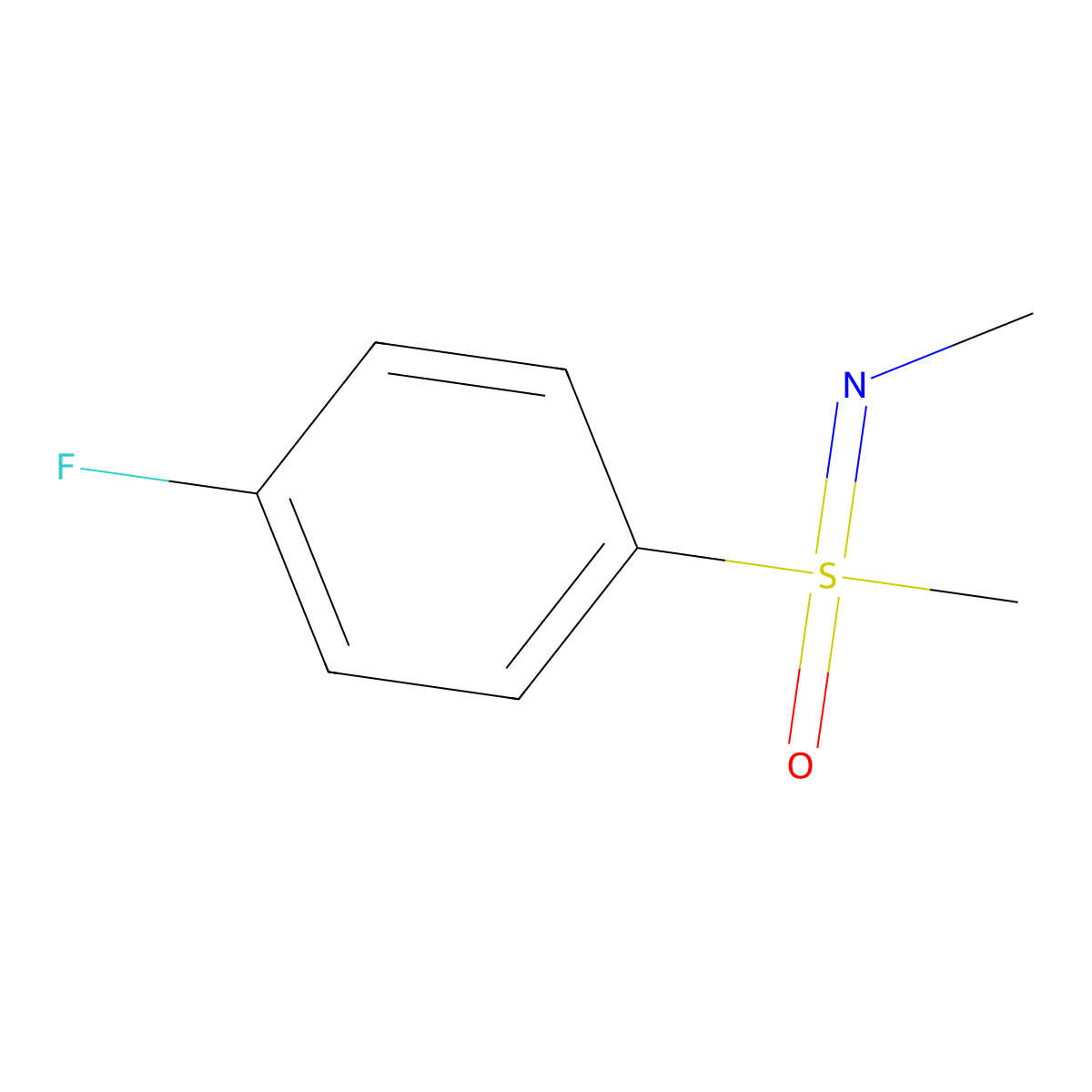 [(4-Fluorophenyl)(methyl)oxo-lambda6-sulfanylidene](methyl)amine molecular structure, CAS 2059994-90-8