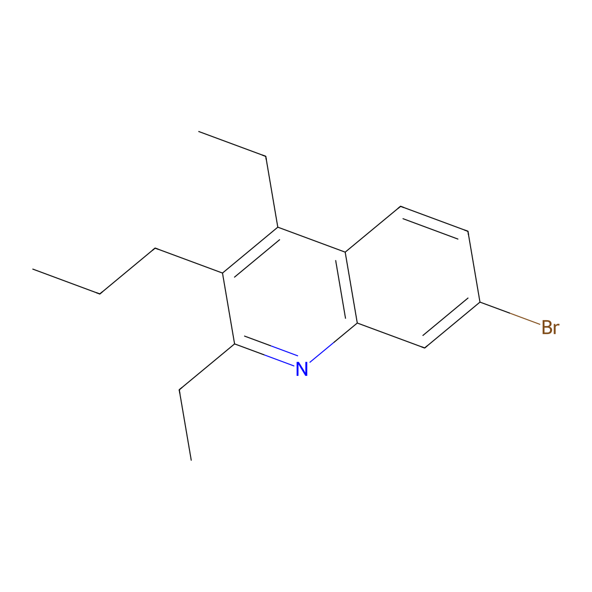 7-Bromo-2,4-diethyl-3-propylquinoline molecular structure, CAS 2059998-74-0