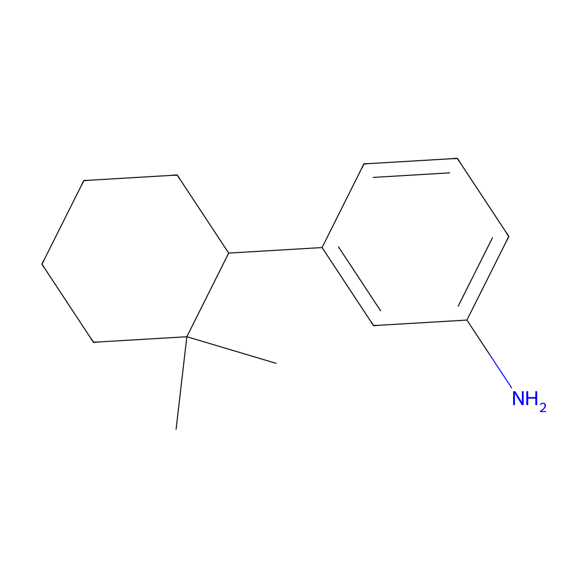 3-(2,2-Dimethylcyclohexyl)aniline molecular structure, CAS 2059998-75-1
