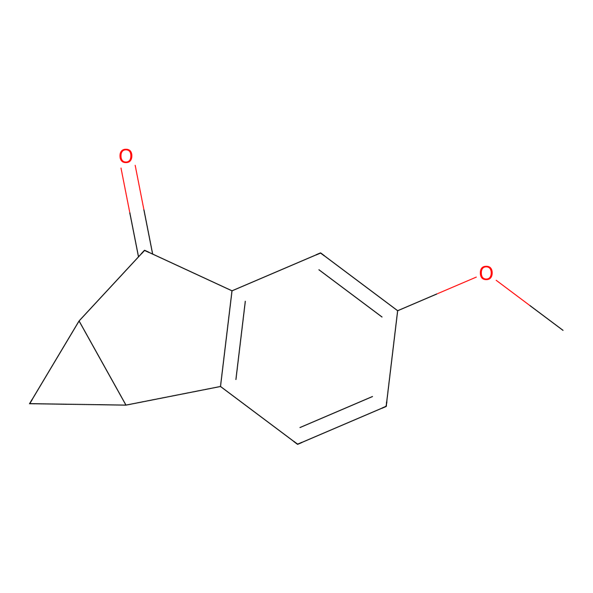 4-Methoxy-1H,1aH,6H,6aH-cyclopropa[a]inden-6-one molecular structure, CAS 2059998-88-6
