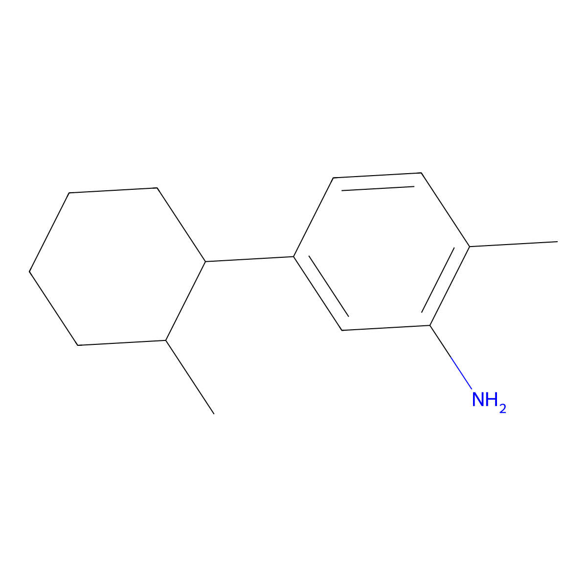 2-Methyl-5-(2-methylcyclohexyl)aniline molecular structure, CAS 2059998-96-6