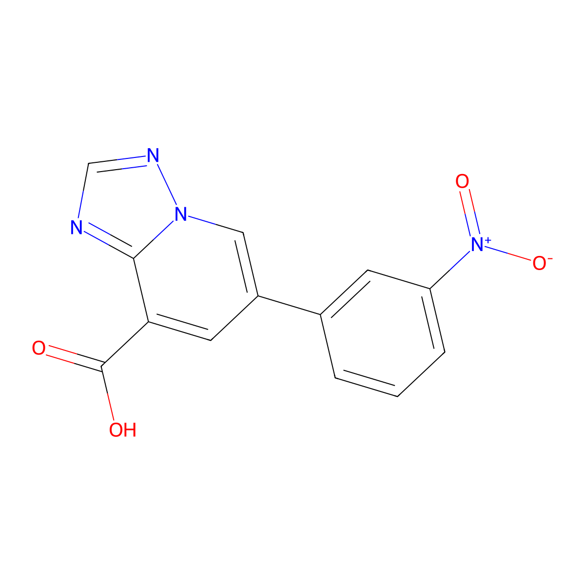 6-(3-Nitrophenyl)-[1,2,4]triazolo[1,5-a]pyridine-8-carboxylic acid molecular structure, CAS 2059999-05-0