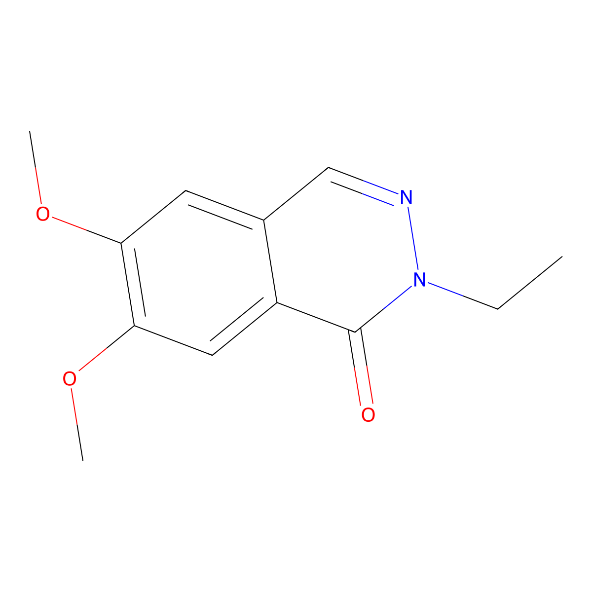 2-Ethyl-6,7-dimethoxy-1,2-dihydrophthalazin-1-one molecular structure, CAS 2059999-43-6