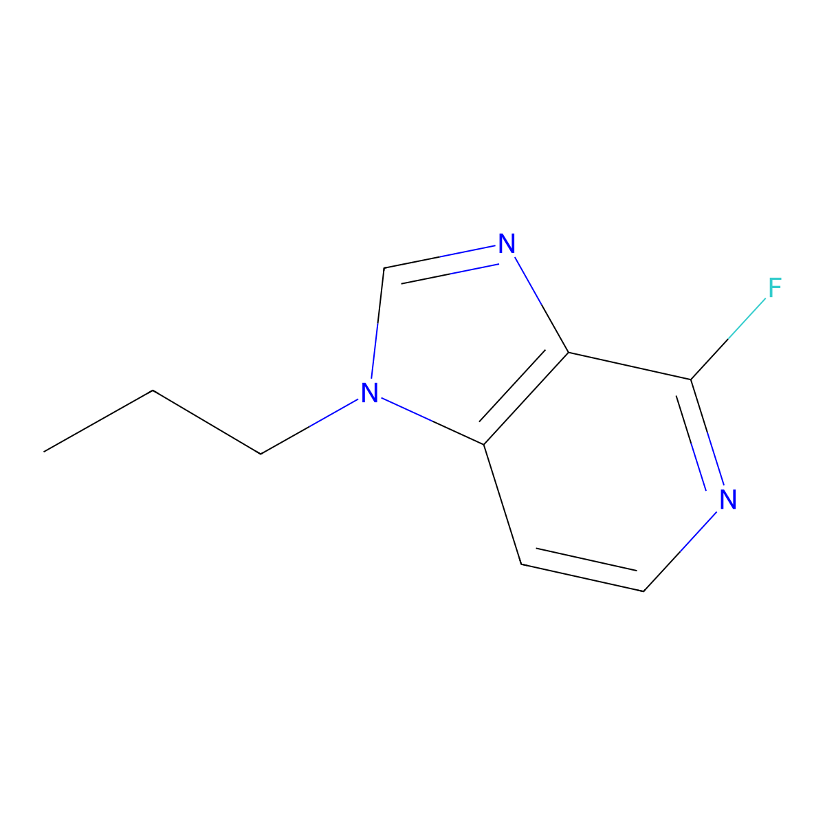 4-Fluoro-1-propyl-1H-imidazo[4,5-c]pyridine molecular structure, CAS 2059999-60-7