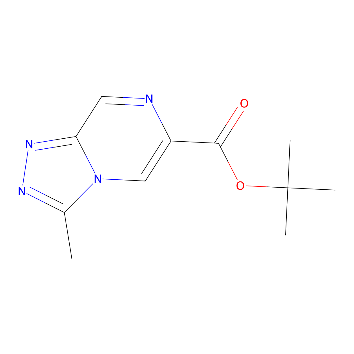 Tert-butyl 3-methyl-[1,2,4]triazolo[4,3-a]pyrazine-6-carboxylate molecular structure, CAS 2059999-76-5