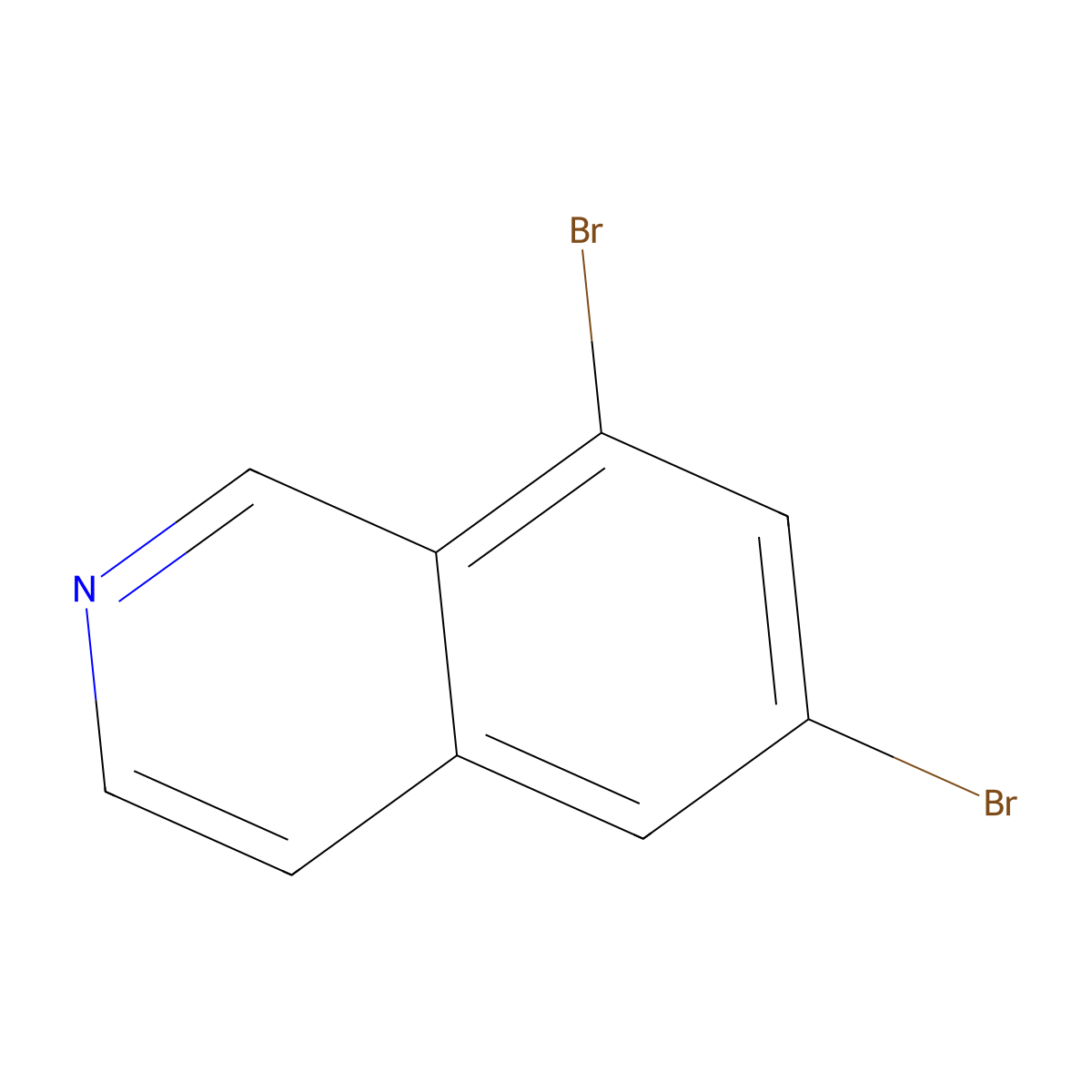 6,8-Dibromoisoquinoline molecular structure, CAS 2059999-79-8