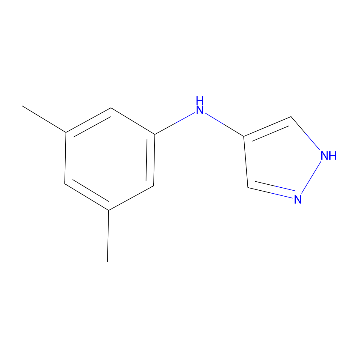 N-(3,5-Dimethylphenyl)-1H-pyrazol-4-amine molecular structure, CAS 2059999-84-5