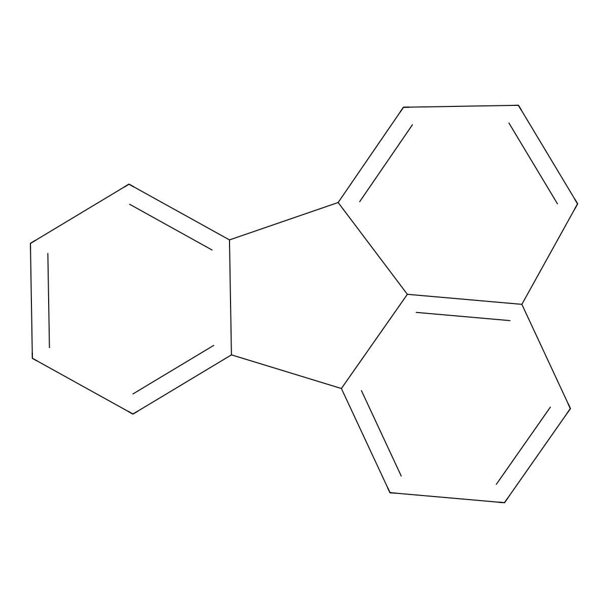 Fluoranthene molecular structure, CAS 206-44-0