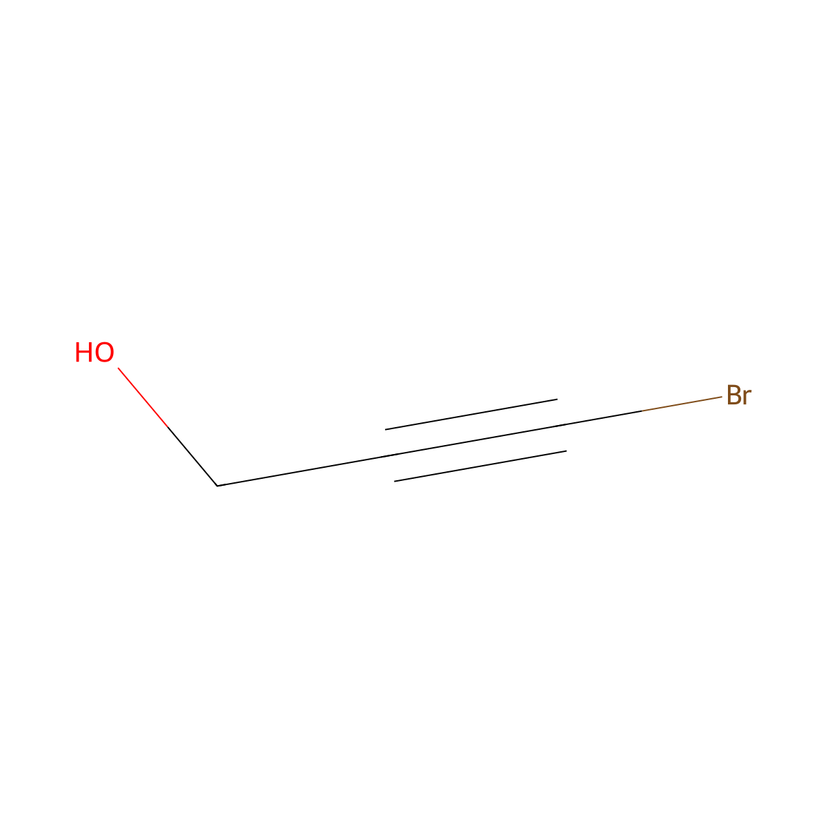 3-Bromoprop-2-yn-1-ol molecular structure, CAS 2060-25-5