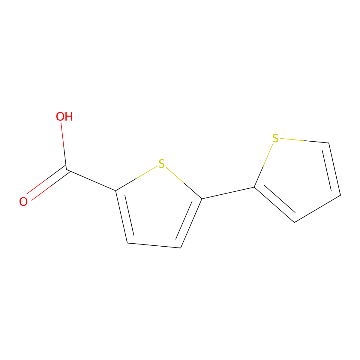 2,2'-Bithiophene-5-carboxylic acid molecular structure, CAS 2060-55-1