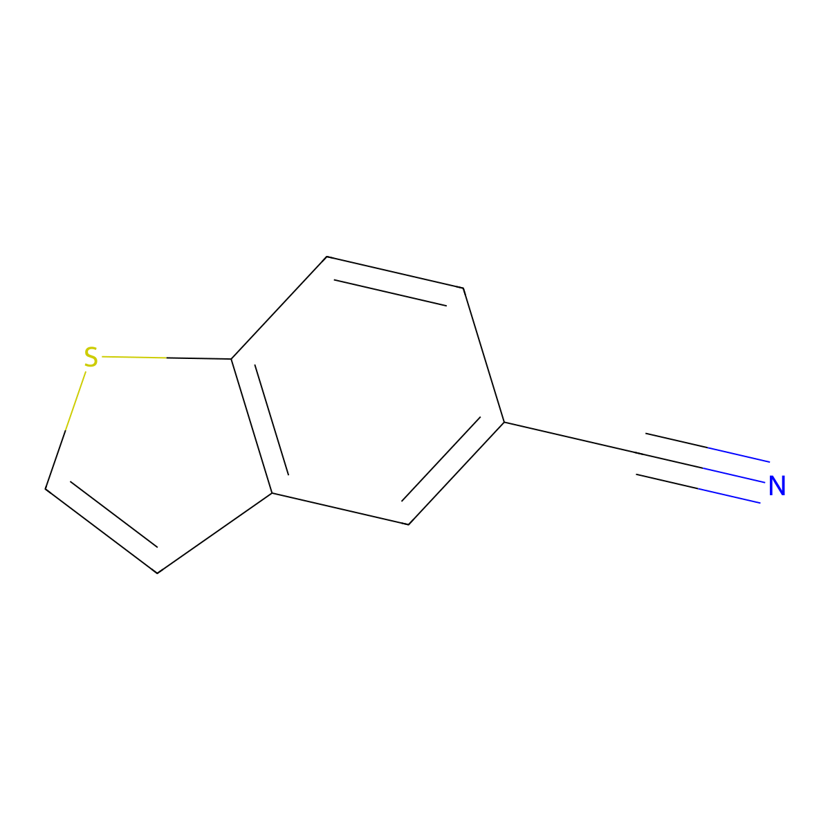1-Benzothiophene-5-carbonitrile molecular structure, CAS 2060-63-1
