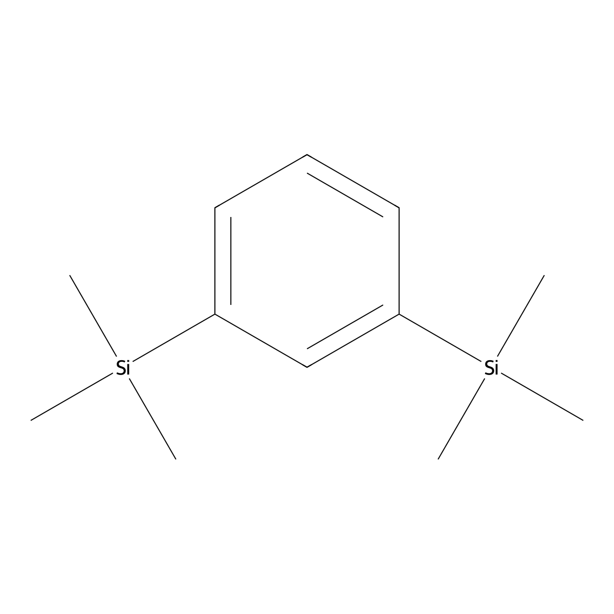 (1,3-Phenylene)bis(trimethylsilane) molecular structure, CAS 2060-89-1