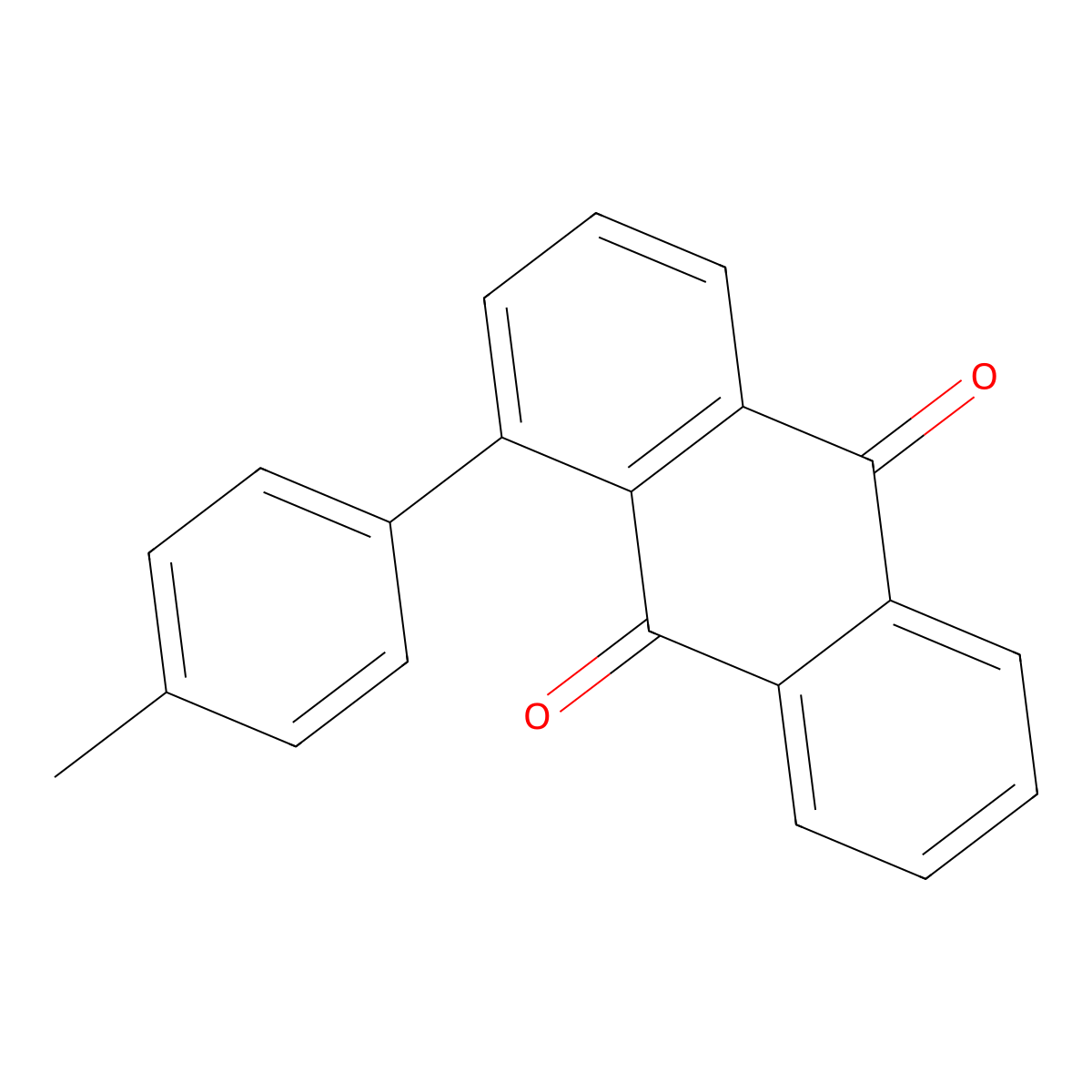 Anthraquinone, 1-p-tolyl- molecular structure, CAS 20600-74-2