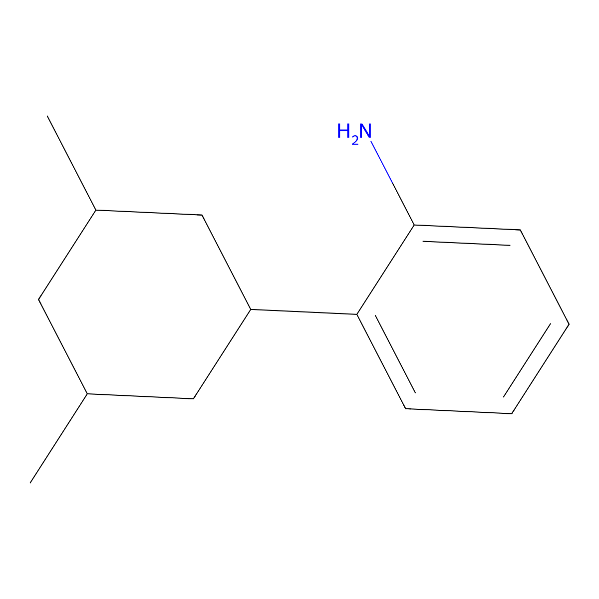2-(3,5-Dimethylcyclohexyl)aniline molecular structure, CAS 2060000-04-4