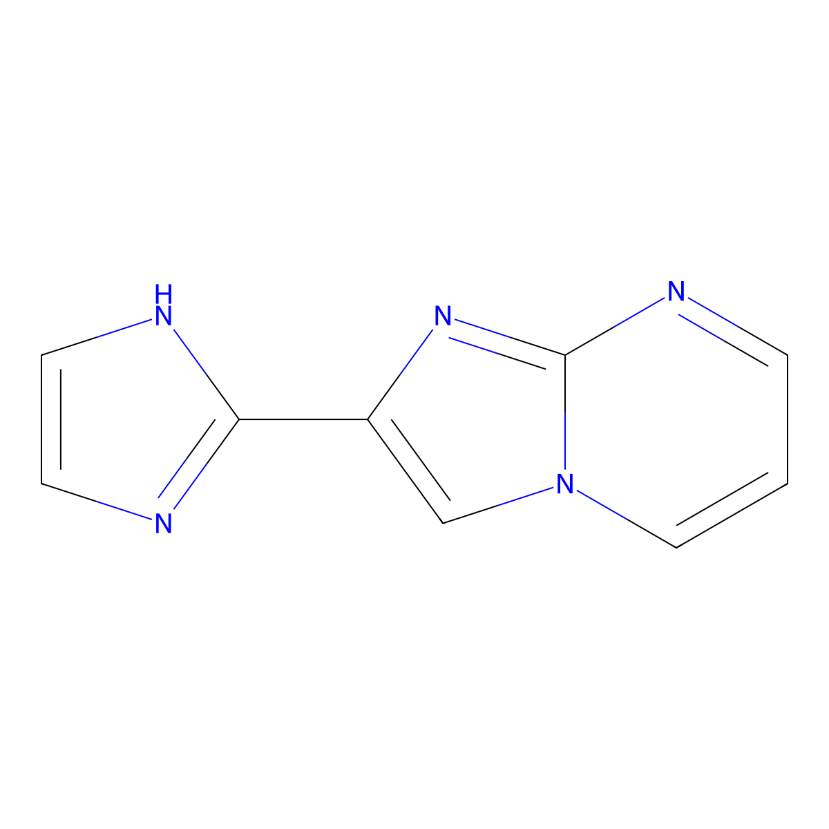 2-{imidazo[1,2-a]pyrimidin-2-yl}-1H-imidazole molecular structure, CAS 2060000-26-0