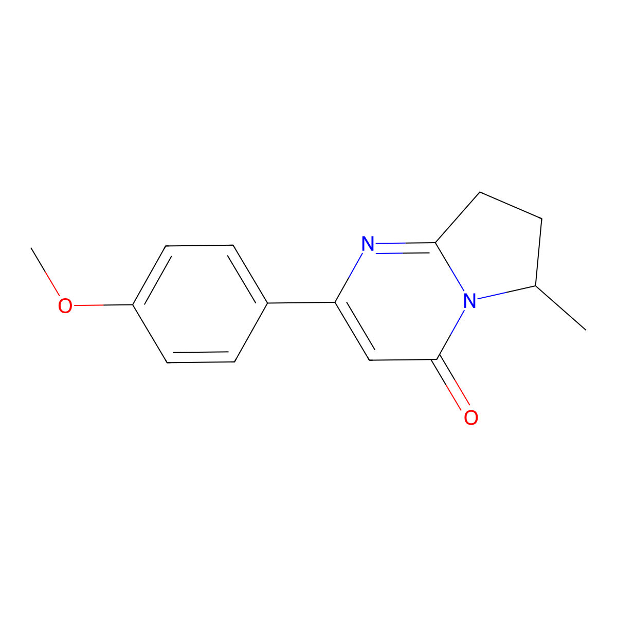 2-(4-Methoxyphenyl)-6-methyl-4H,6H,7H,8H-pyrrolo[1,2-a]pyrimidin-4-one molecular structure, CAS 2060000-46-4
