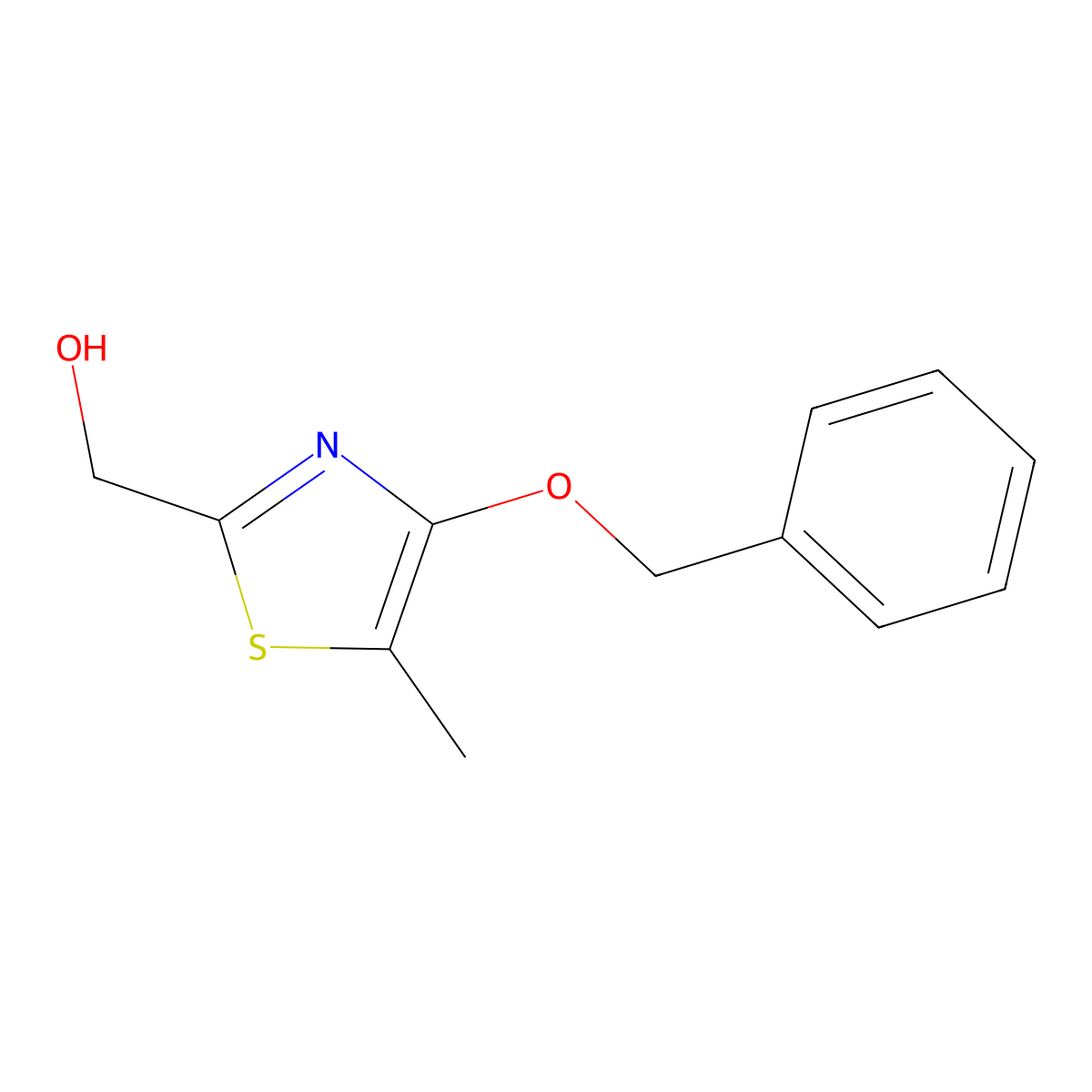 [4-(Benzyloxy)-5-methyl-1,3-thiazol-2-yl]methanol molecular structure, CAS 2060000-66-8