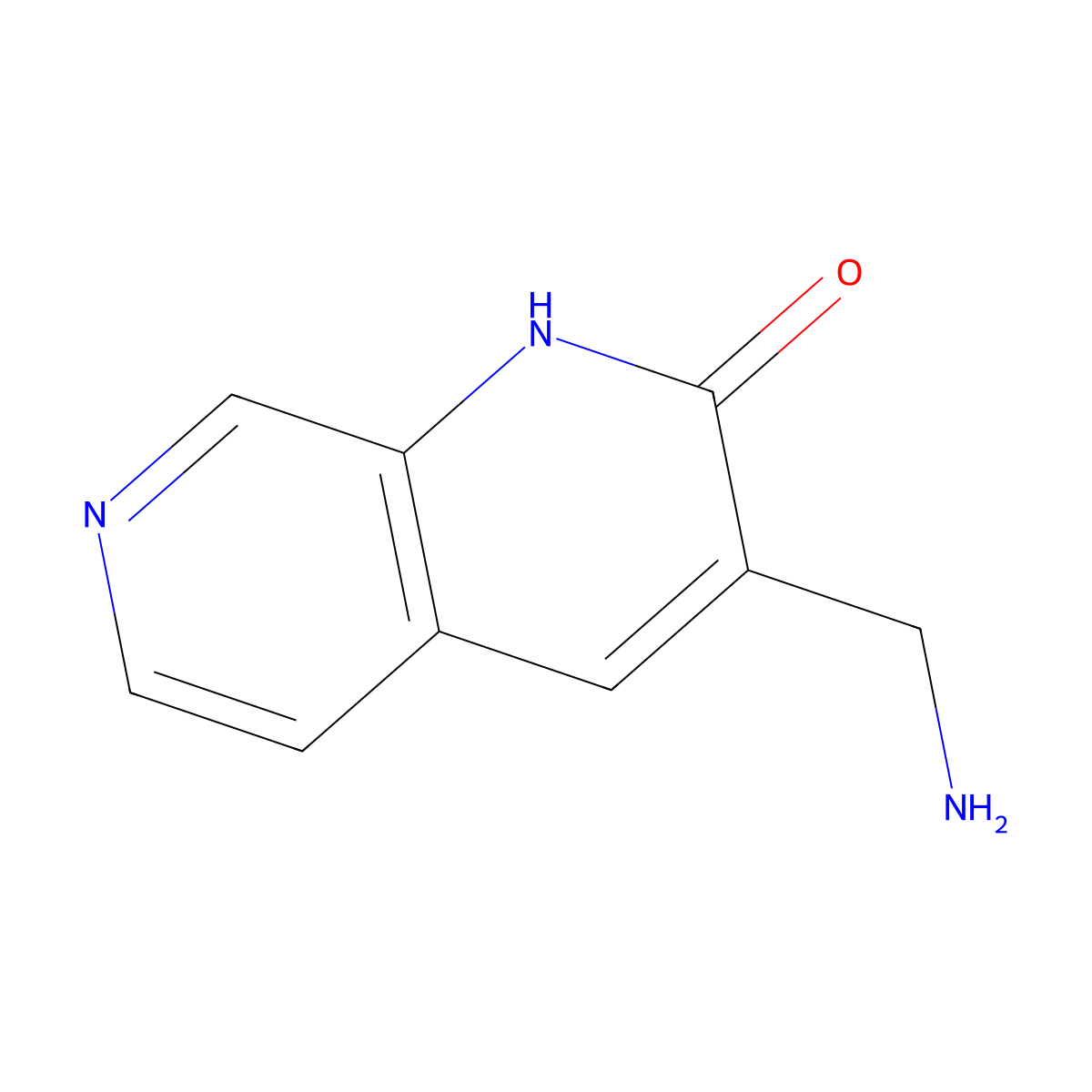3-(Aminomethyl)-1,2-dihydro-1,7-naphthyridin-2-one molecular structure, CAS 2060000-71-5