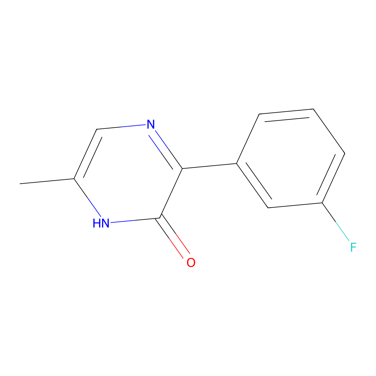 3-(3-Fluorophenyl)-6-methyl-1,2-dihydropyrazin-2-one molecular structure, CAS 2060004-96-6