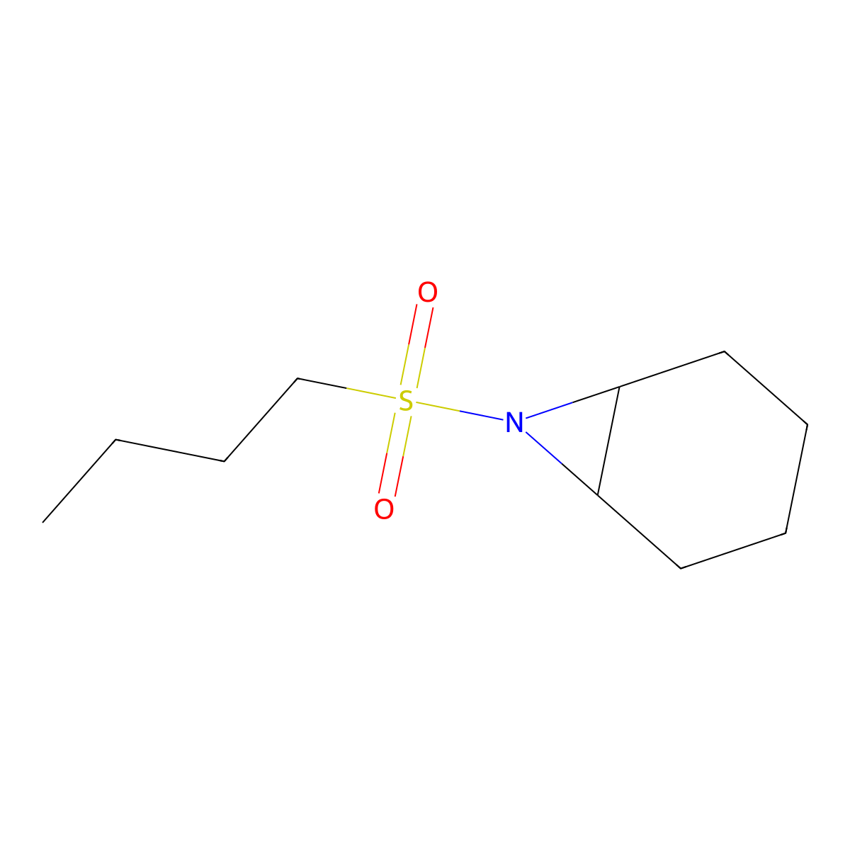 7-(Butane-1-sulfonyl)-7-azabicyclo[4.1.0]heptane molecular structure, CAS 2060005-14-1