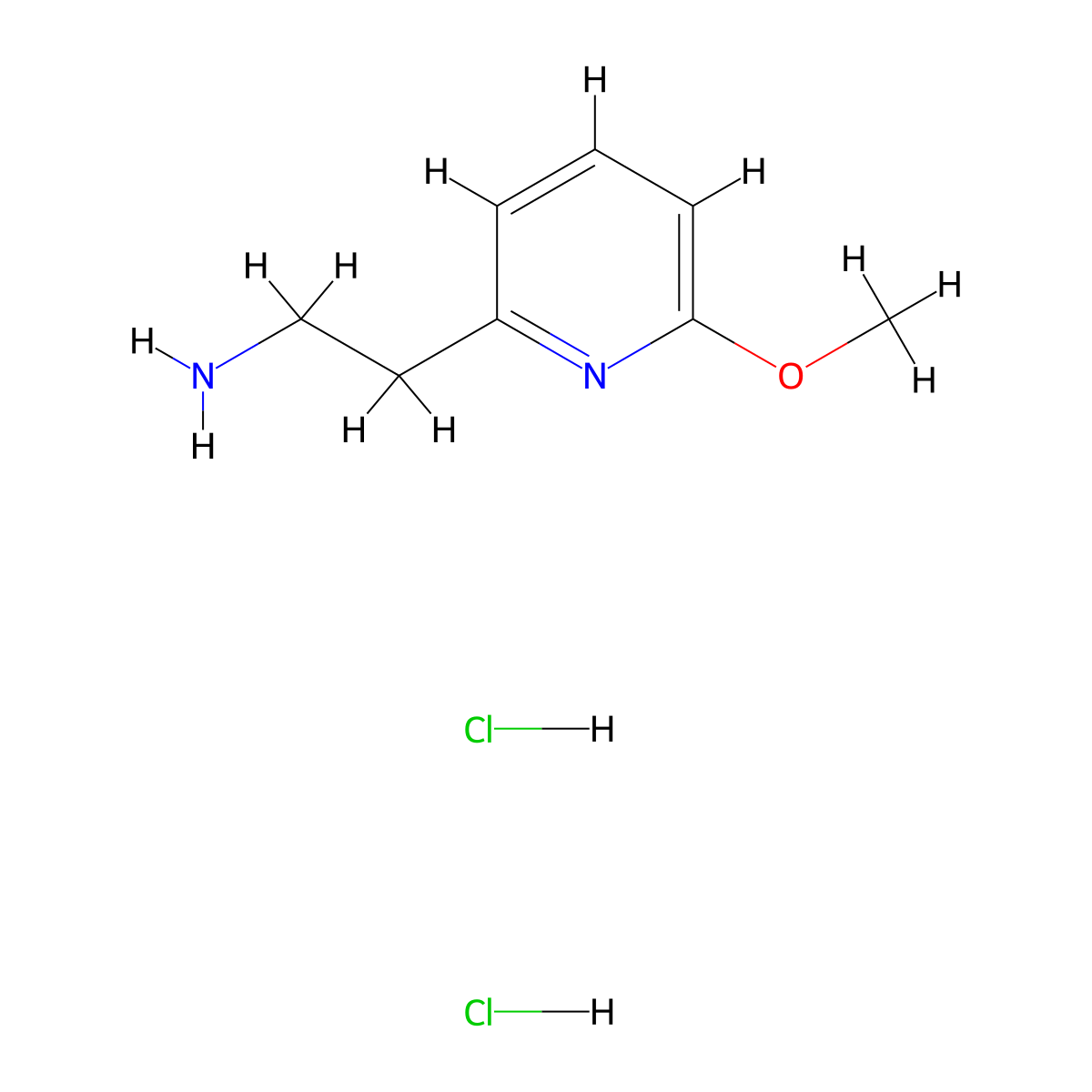 2-(6-Methoxypyridin-2-yl)ethan-1-amine dihydrochloride molecular structure, CAS 2060005-15-2