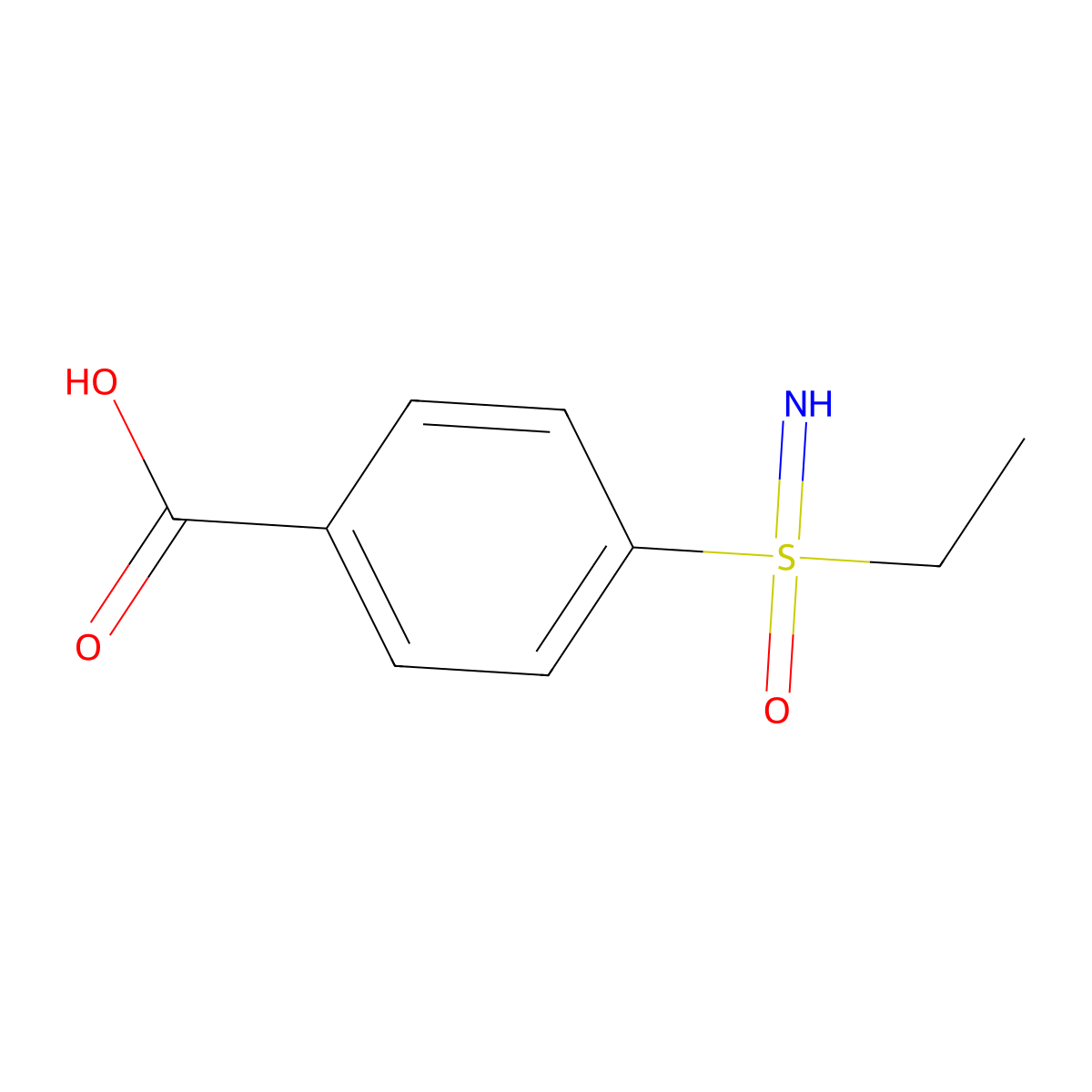4-[Ethyl(imino)oxo-lambda6-sulfanyl]benzoic acid molecular structure, CAS 2060005-26-5