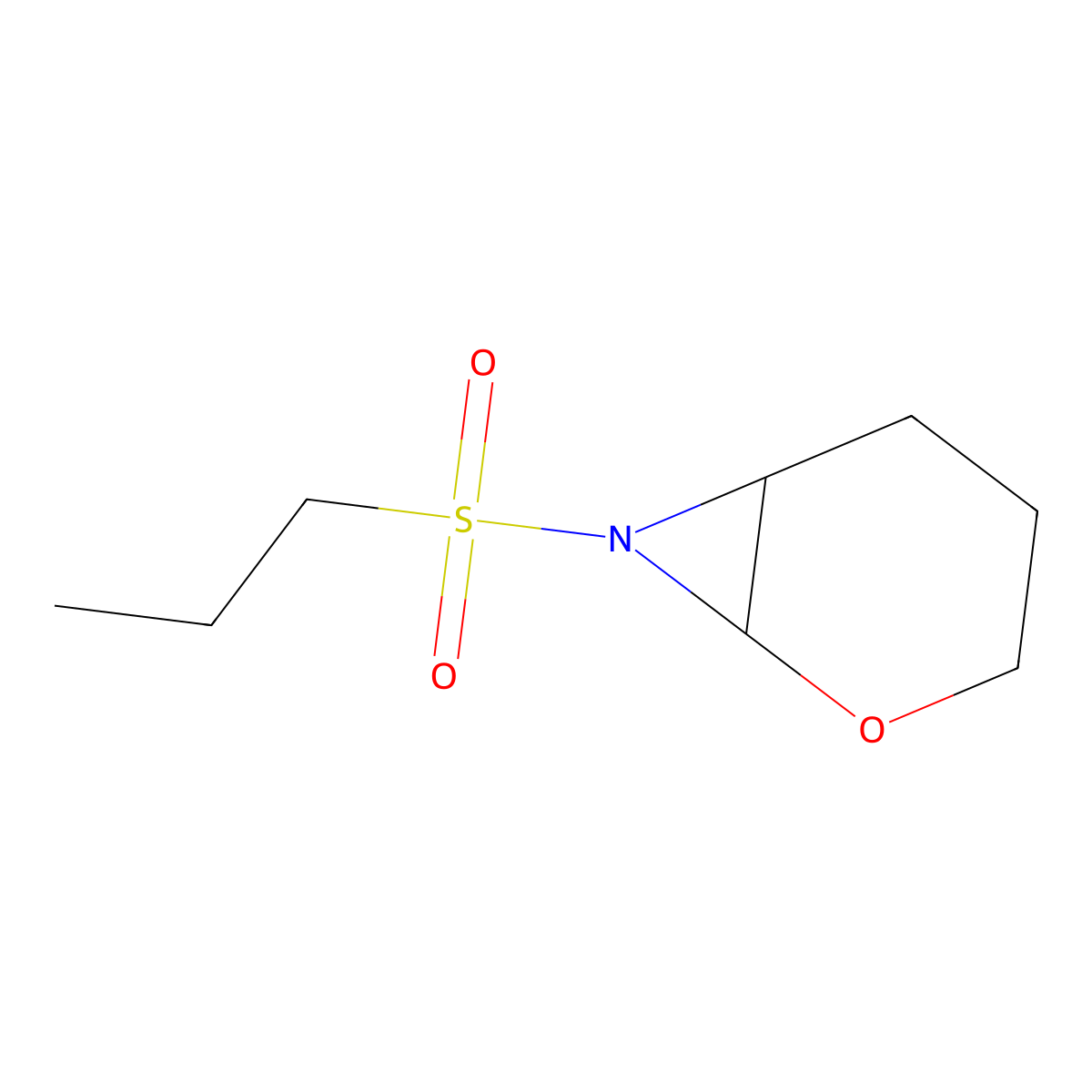 7-(Propane-1-sulfonyl)-2-oxa-7-azabicyclo[4.1.0]heptane molecular structure, CAS 2060005-27-6