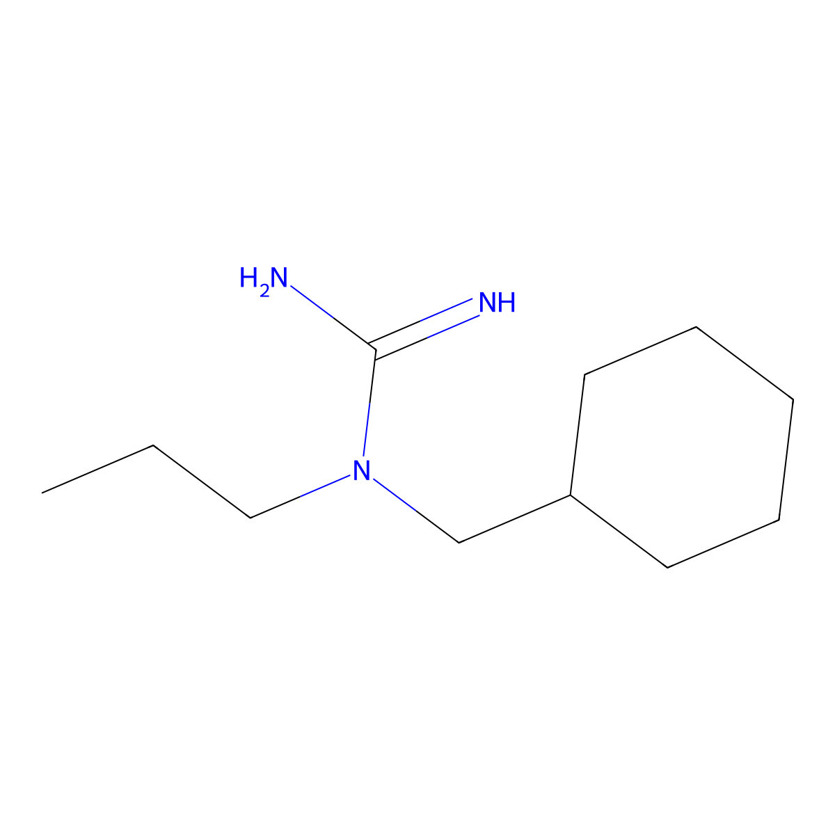 N-(Cyclohexylmethyl)-N-propylguanidine molecular structure, CAS 2060005-32-3