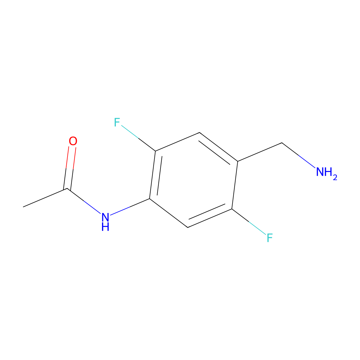 N-[4-(Aminomethyl)-2,5-difluorophenyl]acetamide molecular structure, CAS 2060005-41-4