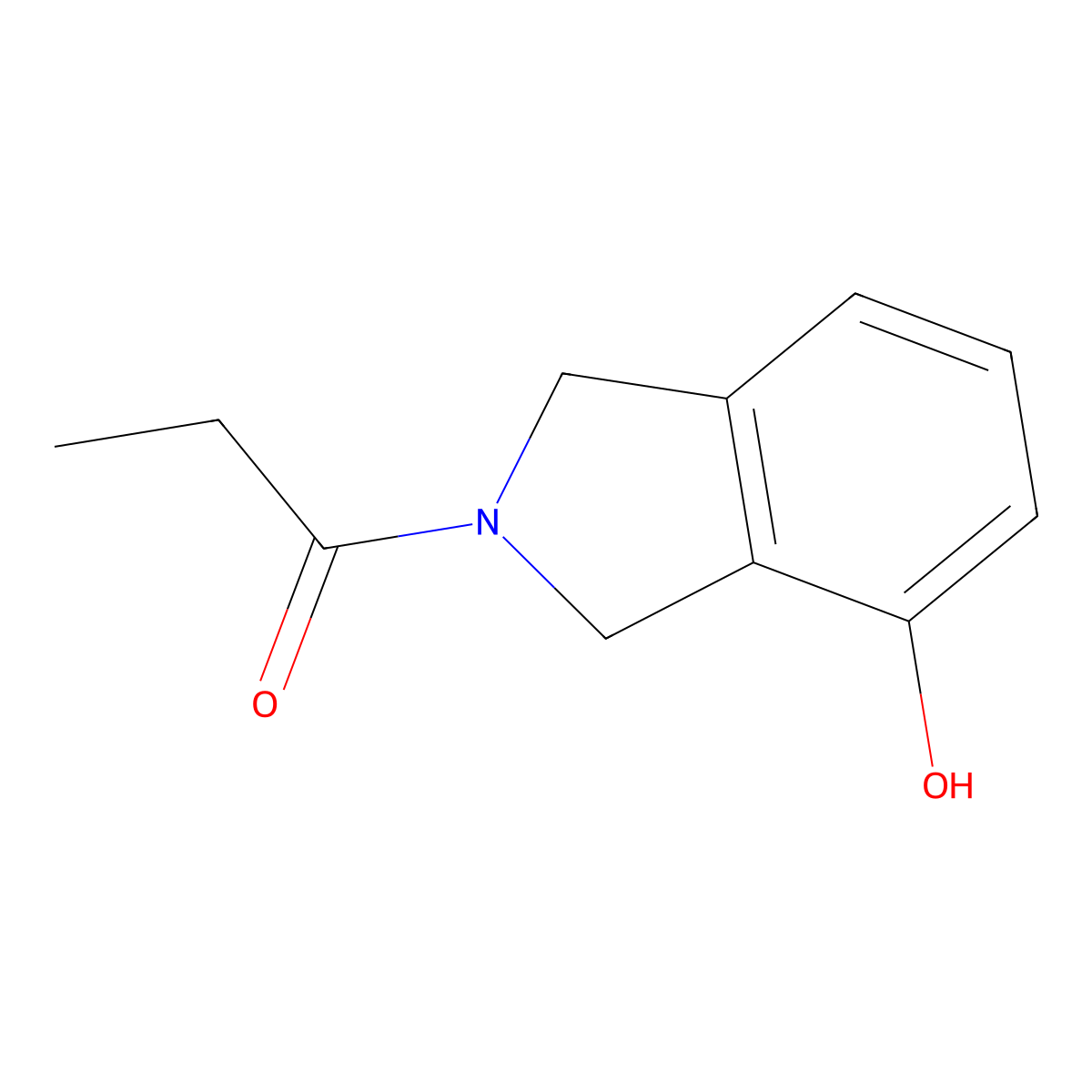 1-(4-Hydroxy-2,3-dihydro-1H-isoindol-2-yl)propan-1-one molecular structure, CAS 2060005-43-6
