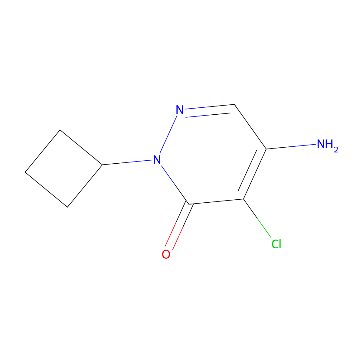 5-Amino-4-chloro-2-cyclobutyl-2,3-dihydropyridazin-3-one molecular structure, CAS 2060005-44-7