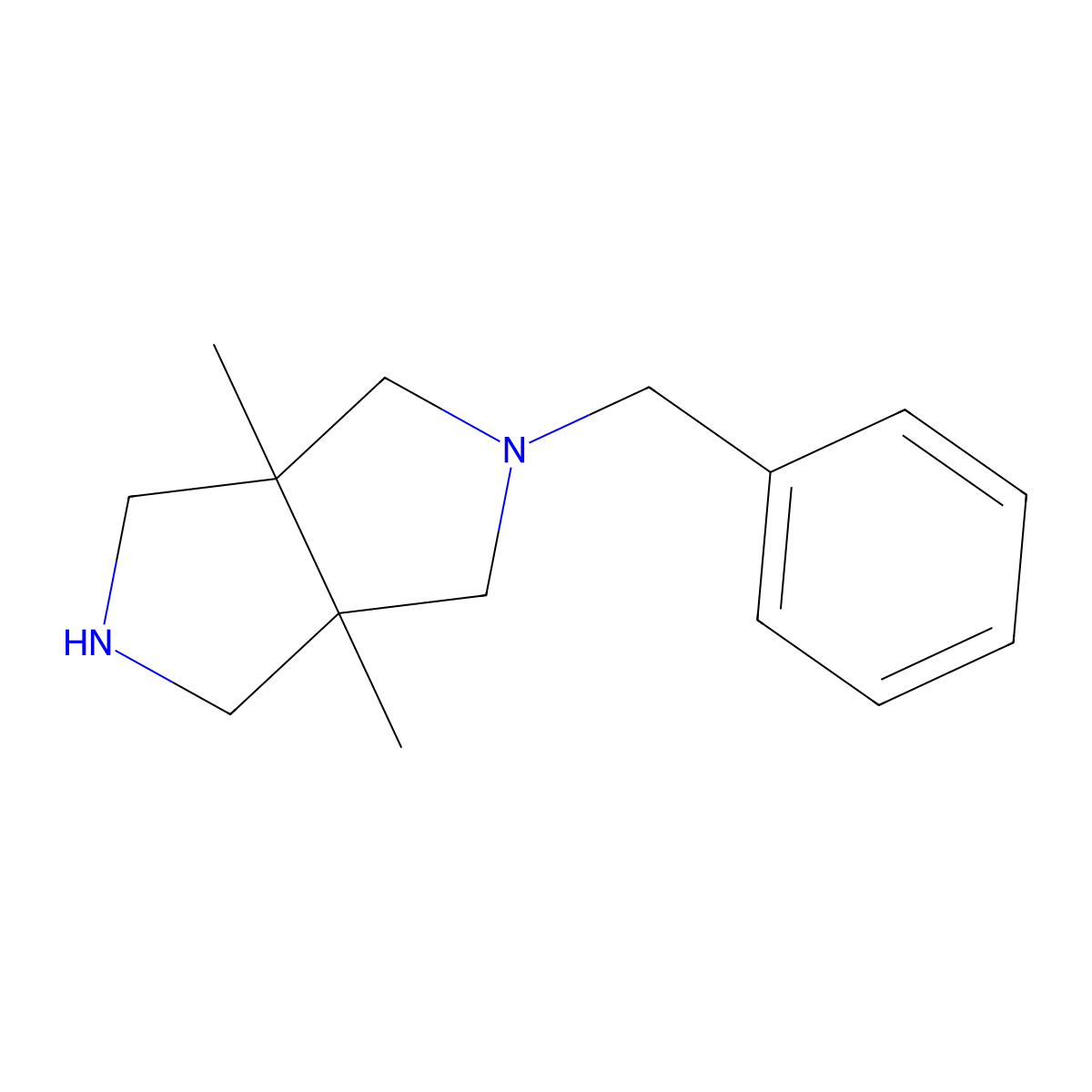 2-Benzyl-3a,6a-dimethyloctahydropyrrolo[3,4-c]pyrrole molecular structure, CAS 2060005-53-8