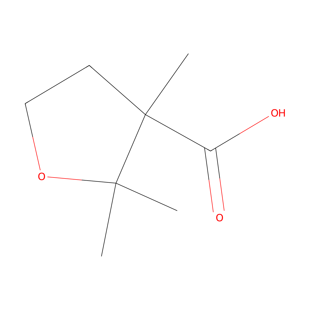 2,2,3-Trimethyloxolane-3-carboxylic acid molecular structure, CAS 2060005-77-6