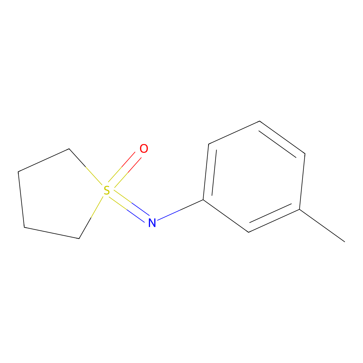 1-[(3-Methylphenyl)imino]-1lambda6-thiolan-1-one molecular structure, CAS 2060005-89-0