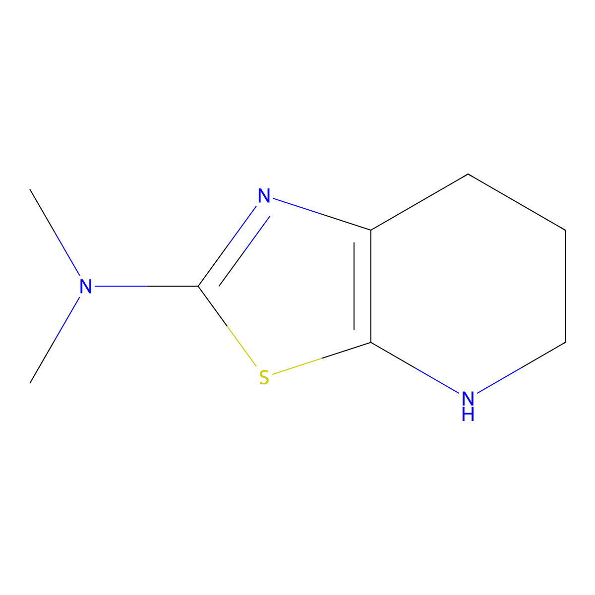 N,N-Dimethyl-4H,5H,6H,7H-[1,3]thiazolo[5,4-b]pyridin-2-amine molecular structure, CAS 2060005-97-0