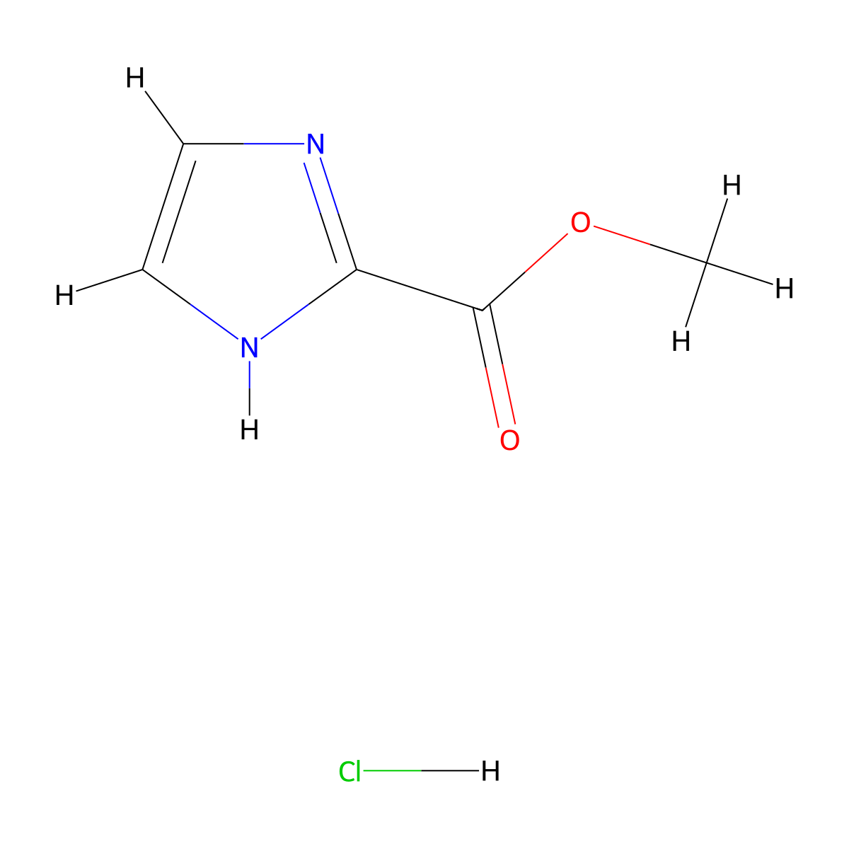 methyl 1H-imidazole-2-carboxylate hydrochloride molecular structure, CAS 2060006-00-8