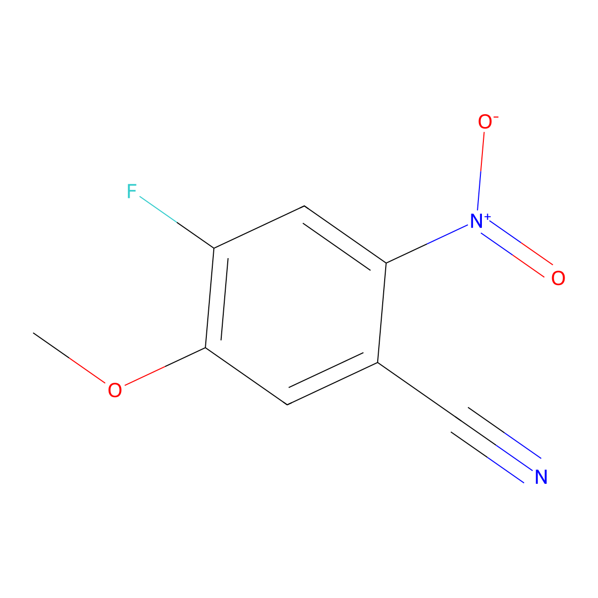 4-Fluoro-5-methoxy-2-nitrobenzonitrile molecular structure, CAS 2060006-03-1