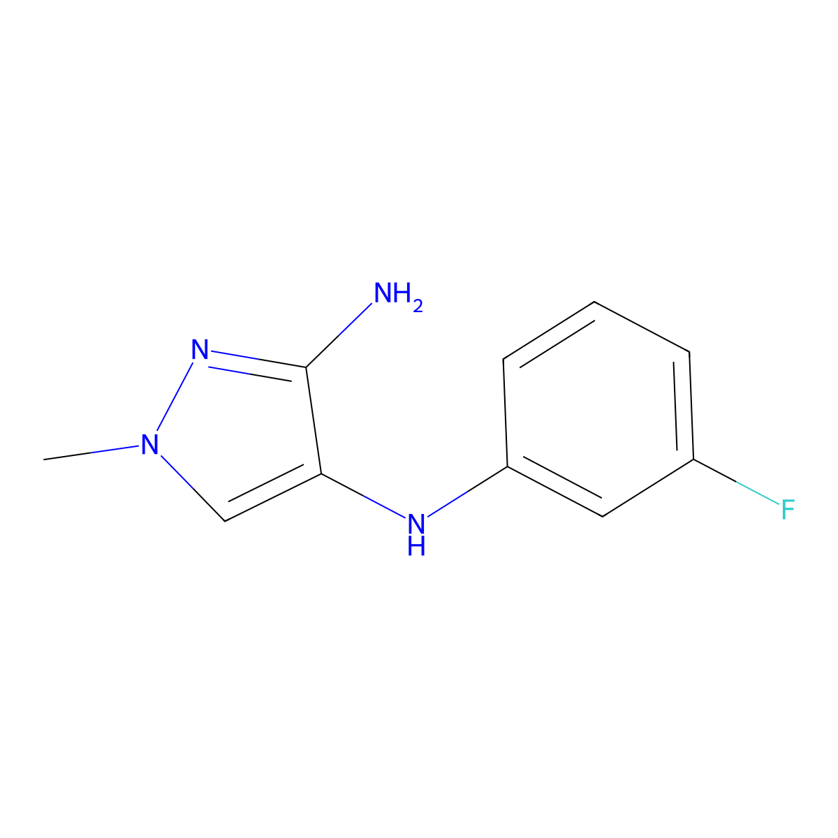 N4-(3-Fluorophenyl)-1-methyl-1H-pyrazole-3,4-diamine molecular structure, CAS 2060006-35-9