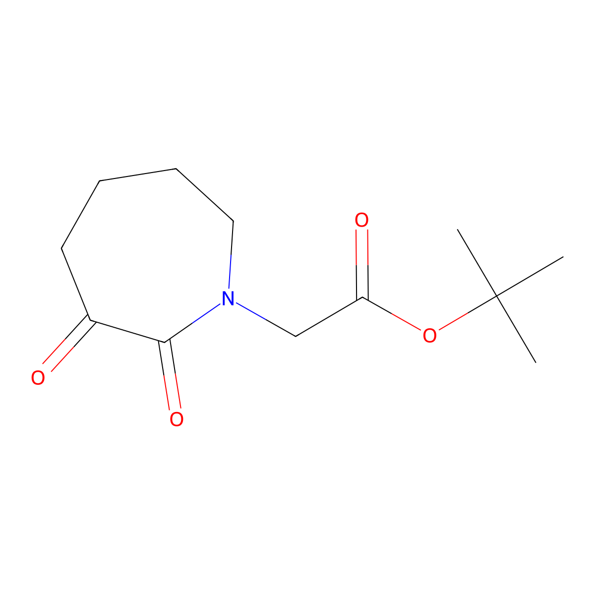 Tert-butyl 2-(2,3-dioxoazepan-1-yl)acetate molecular structure, CAS 2060006-39-3