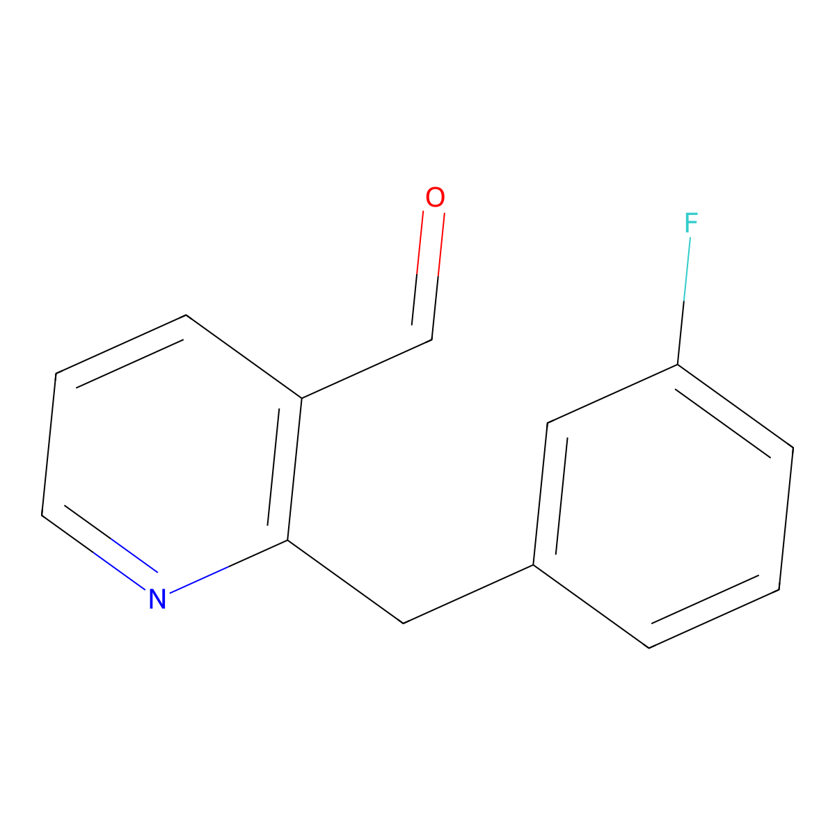 2-[(3-Fluorophenyl)methyl]pyridine-3-carbaldehyde molecular structure, CAS 2060006-46-2