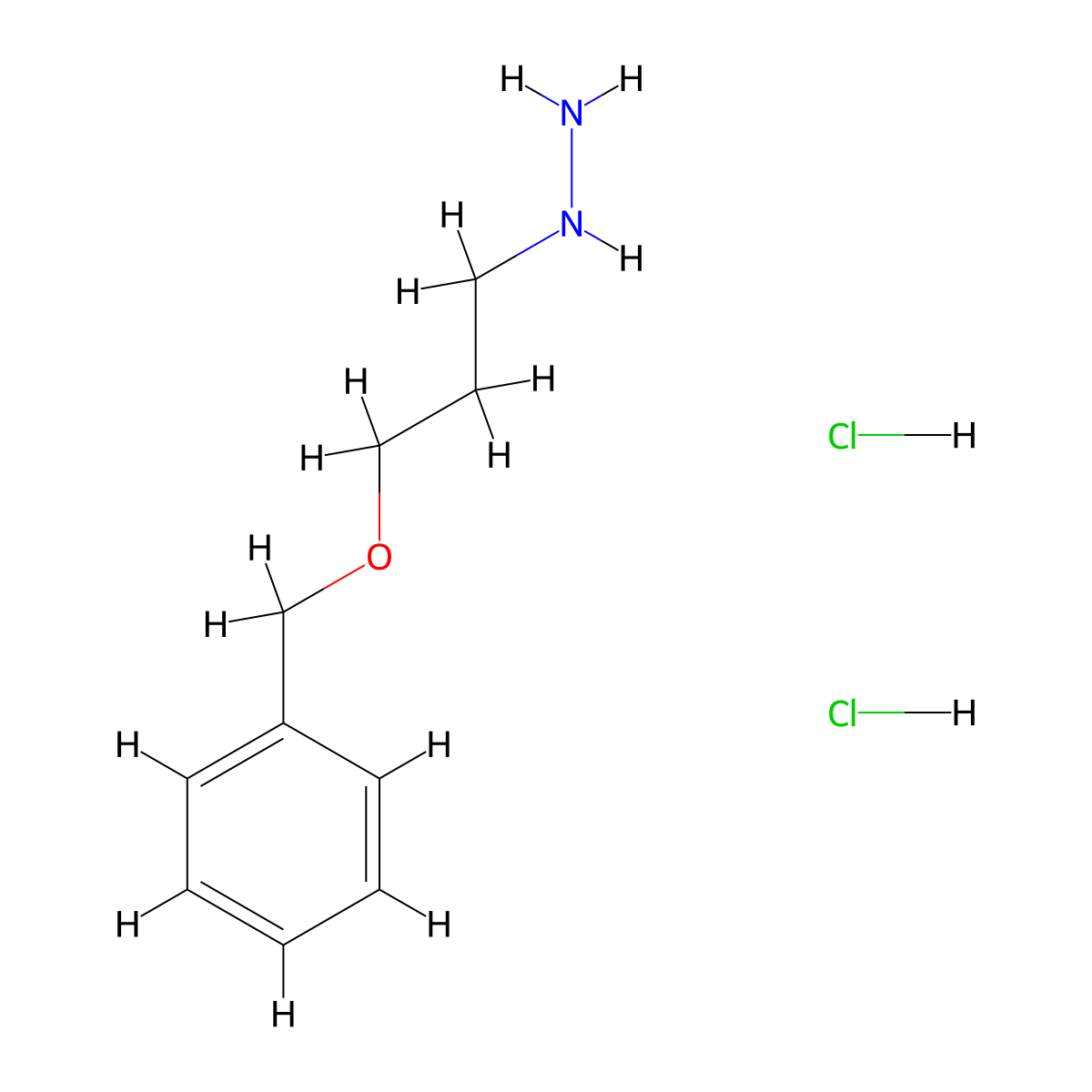 [3-(Benzyloxy)propyl]hydrazine dihydrochloride molecular structure, CAS 2060006-47-3