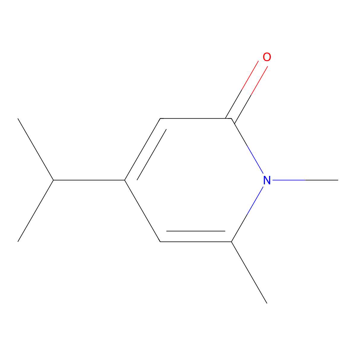 1,6-Dimethyl-4-(propan-2-yl)-1,2-dihydropyridin-2-one molecular structure, CAS 2060006-55-3